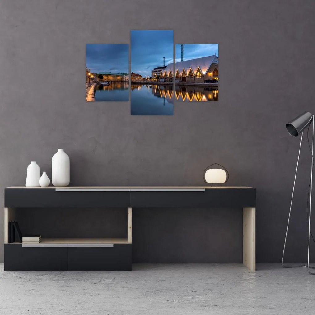 Tablou cu canalul - Göteborg (90x60 cm)