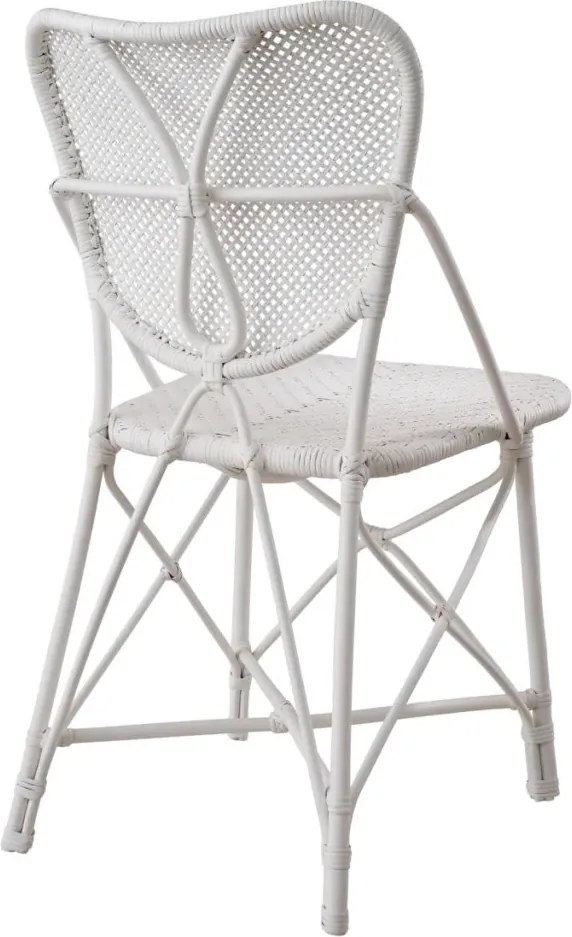 Scaun din ratan design LUX, Colony alb