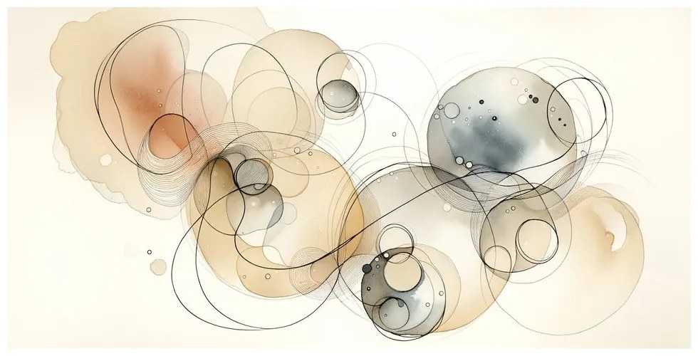 Tablou abstracție circulară