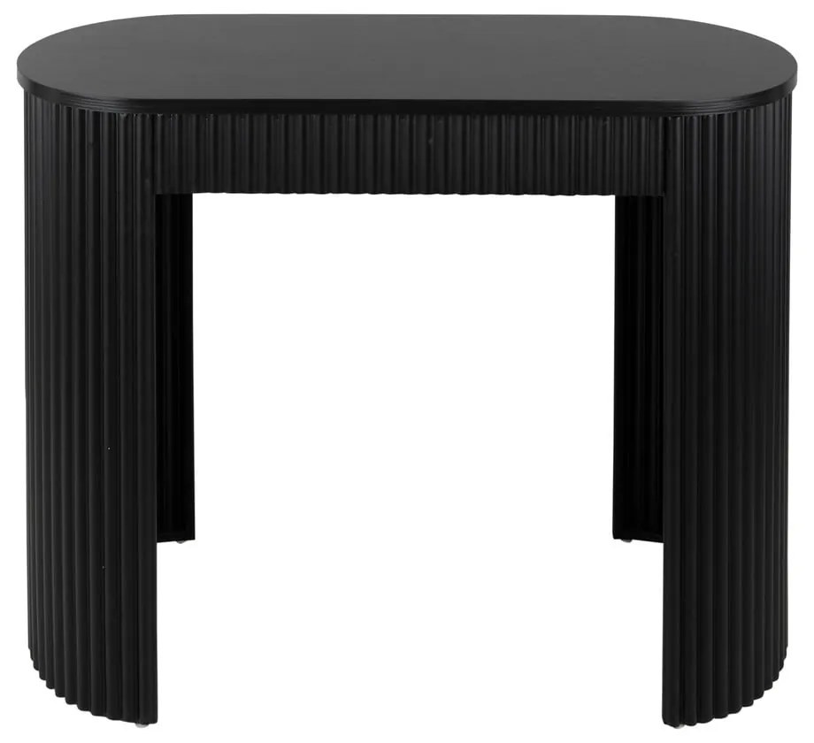 Masă consolă neagră din metal 40x100 cm Estriado – Leitmotiv