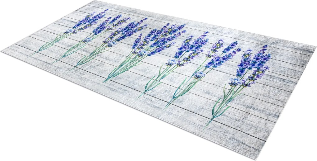 ANDRE 2716 covor lavabil Lavandă anti-alunecare - gri / violet