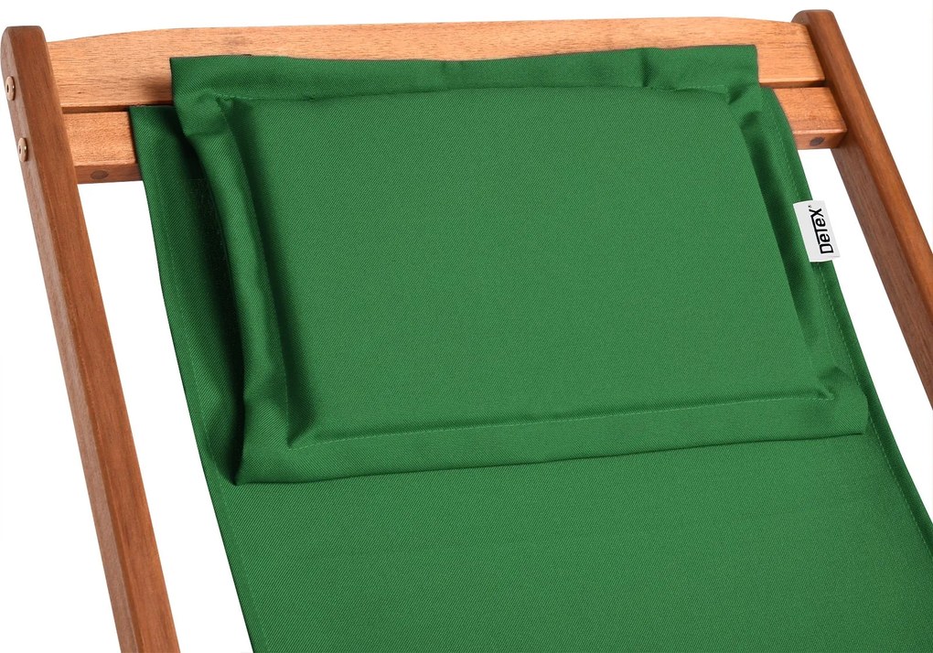 Șezlong de grădină SIENA, 65x87x102cm, verde Casaria