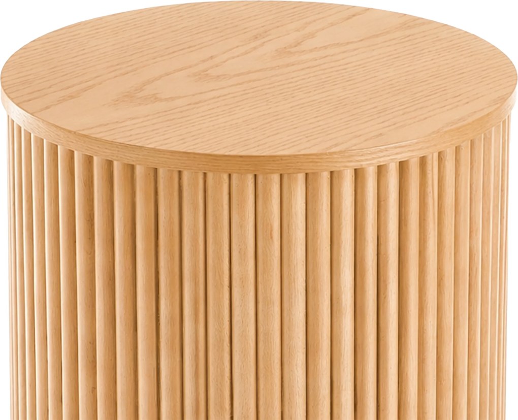Măsuță de cafea rotundă Tamis 40 cm - natural