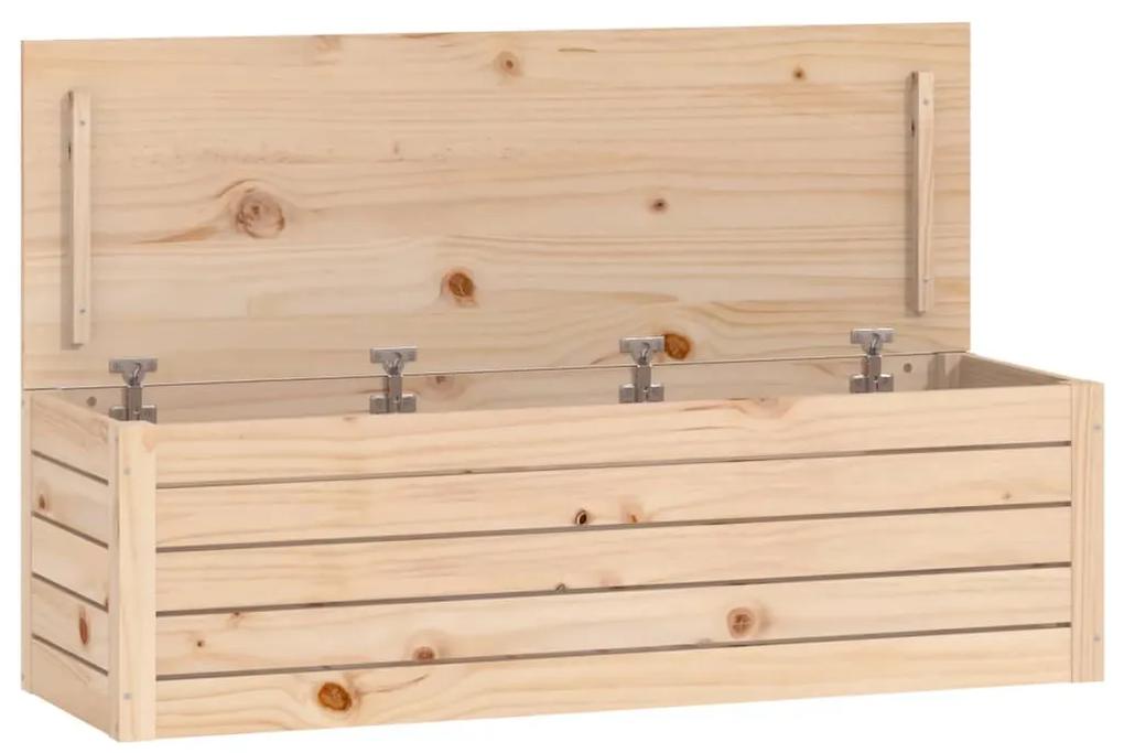 823624 vidaXL Cutie de depozitare, 109x36,5x33 cm, lemn masiv de pin