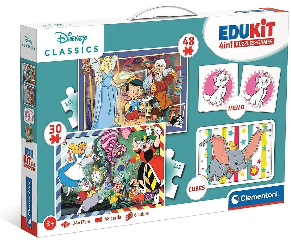 Disney Classics Magical Colecție de Jocuri 4-în-1 Clementoni