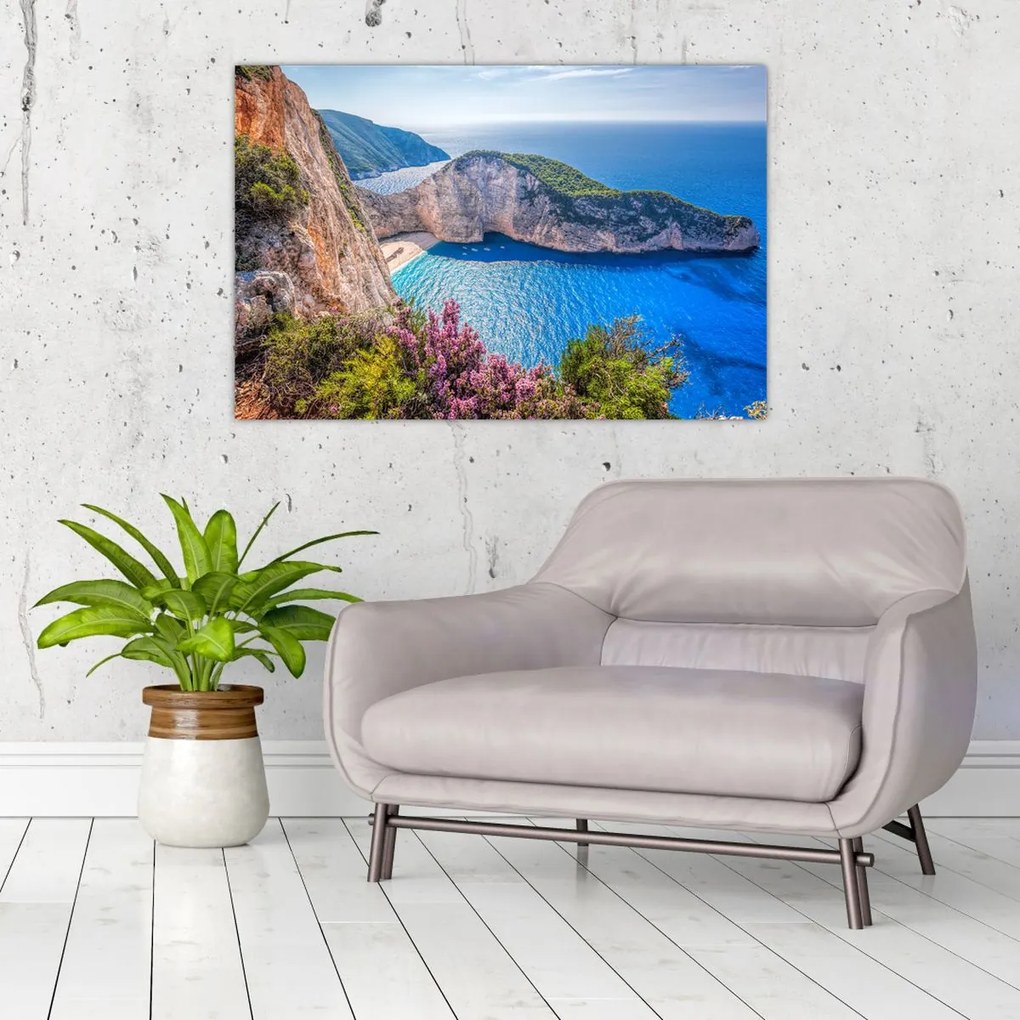 Tablou - Plaja Navagio, Grecia (90x60 cm)