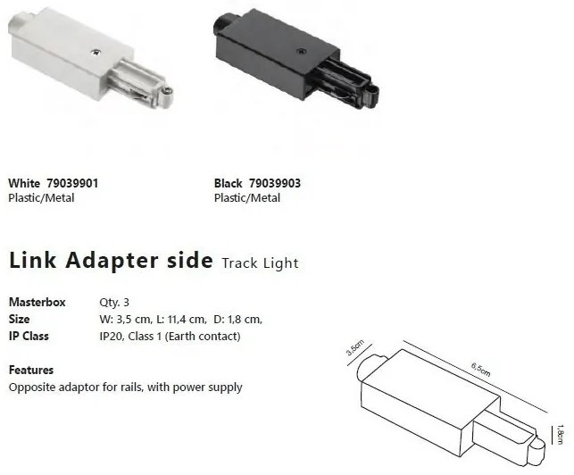 Sina monofazata alba Nordlux Link 1,8m
