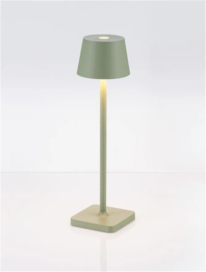 Veioza/Lampa de masa LED portabila exterior IP54 DECK verde