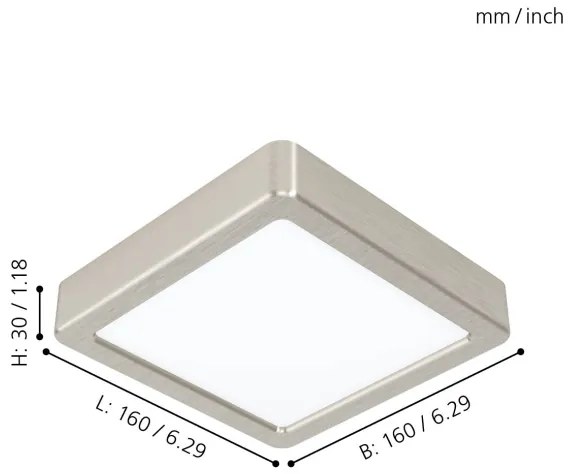 Eglo 99239 - Plafonieră LED FUEVA 5 LED/10,5W/230V