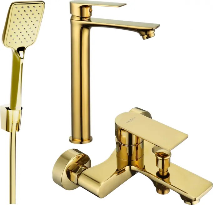 Mexen Royo Set de baie R62, auriu - 72213R62-50