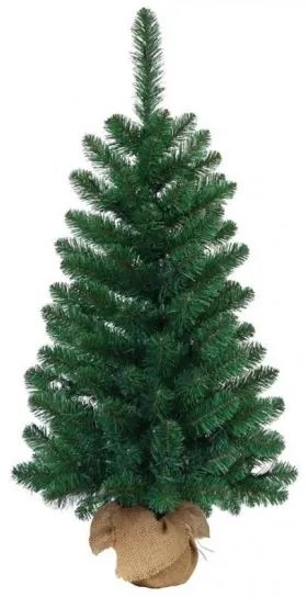 Decoratiune Craciun, brad cu suport iuta, 60 cm