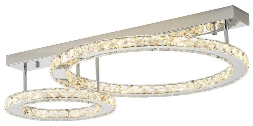 Lustra LED aplicata design modern Girona crom