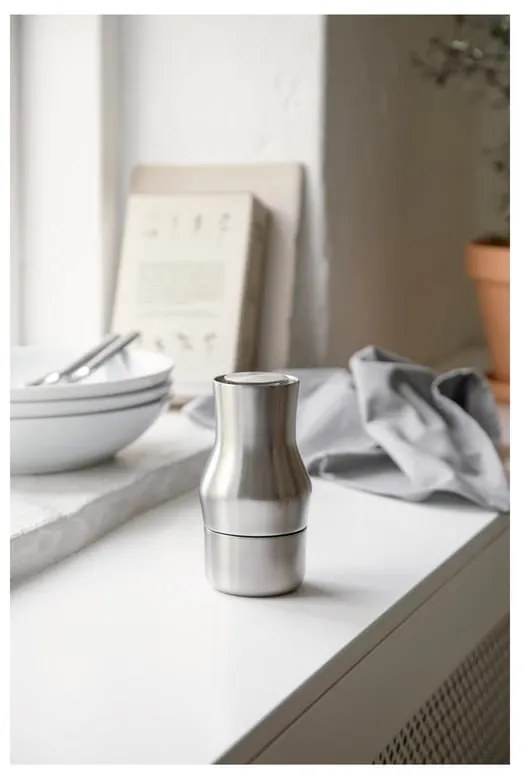 Râșniță argintiu-mat din oțel inoxidabil Dorotea – Gense