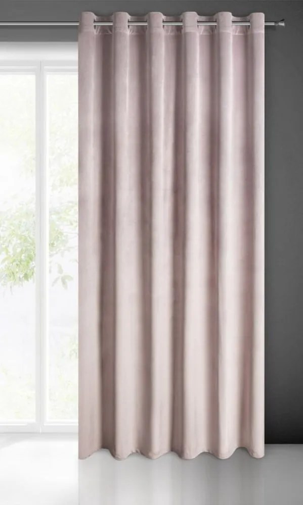 Draperie roz pudră 140 x 250 cm Lățime: 215 cm | Lungime: 250 cm