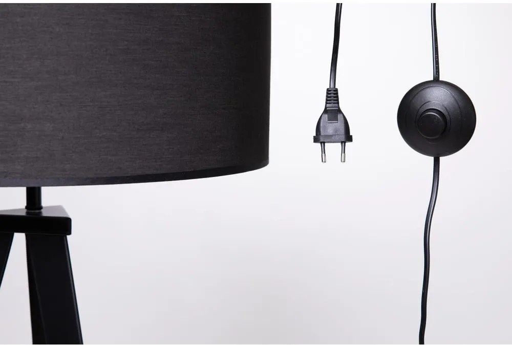 Lampadar cu picioare din metal Bonami Essentials Kiki, negru