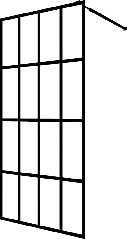 vidaXL Paravan duș walk-in, 118x190 cm, sticlă securizată transparentă