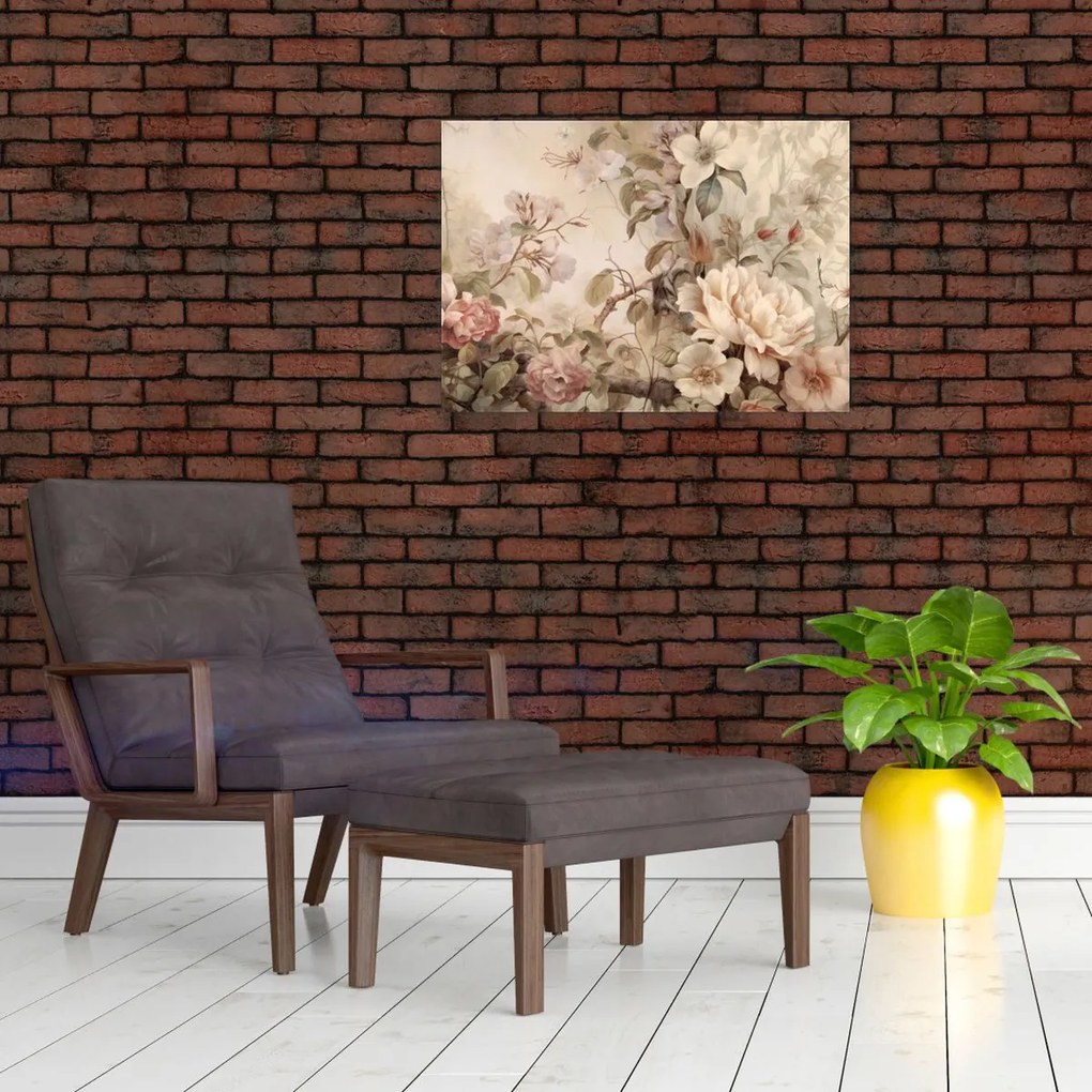 Tablou - Vintage pictura pasăre (70x50 cm)