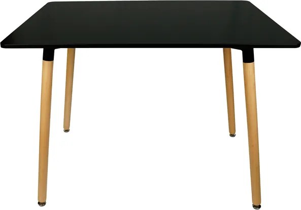 OFERTA Masă de sufragerie neagră BERGEN 140x80 cm II. calitate