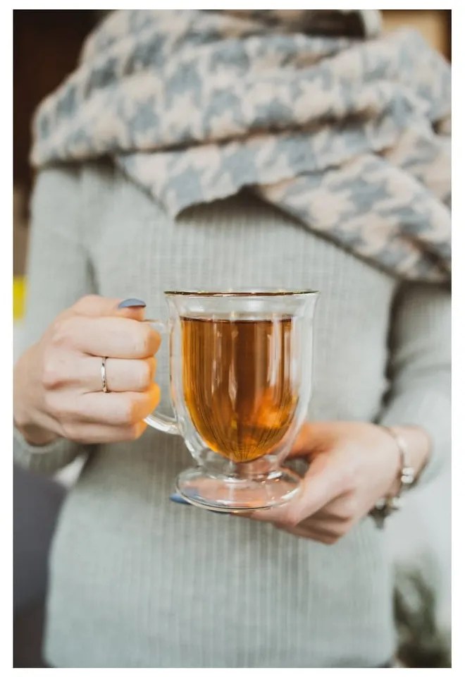 Căni 2 buc. cu perete dublu/pentru latte din sticlă 250 ml Amo – Vialli Design