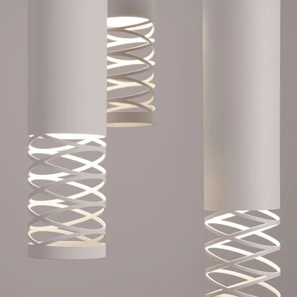 Lustră pe cablu Sollux SL.1689 LAMI 3xGU10/10W/230V alb