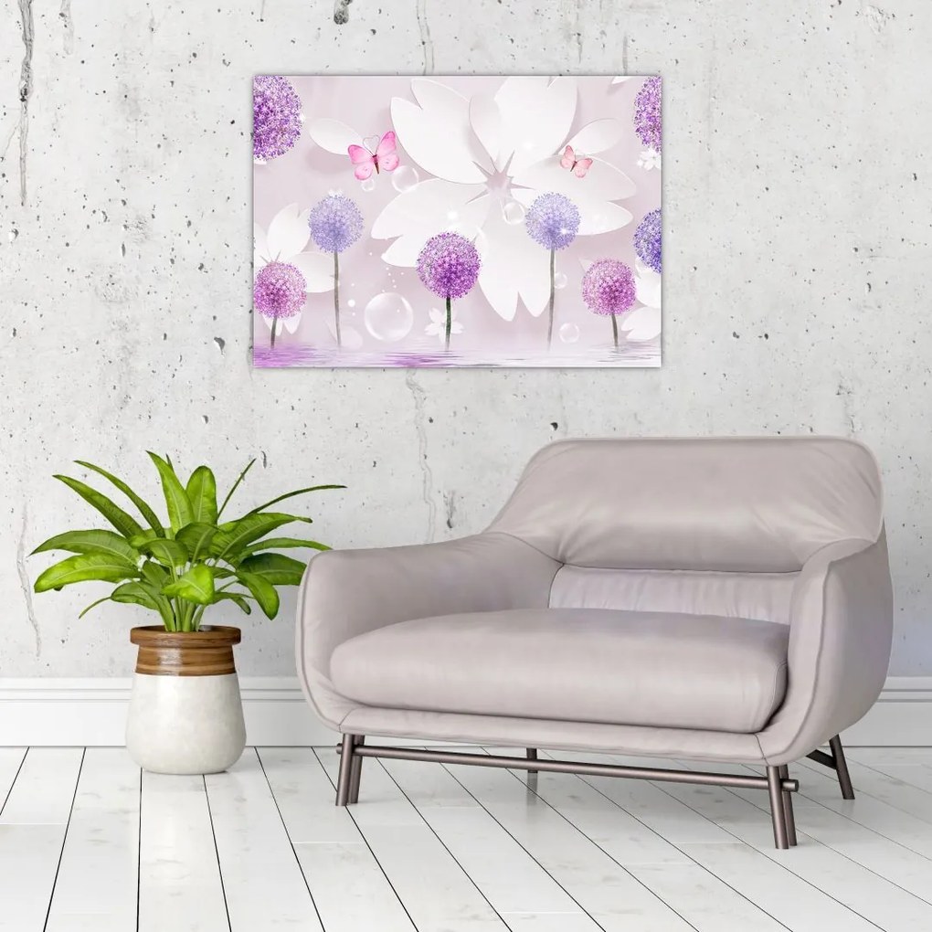 Tablou - Pe râul florilor (70x50 cm)