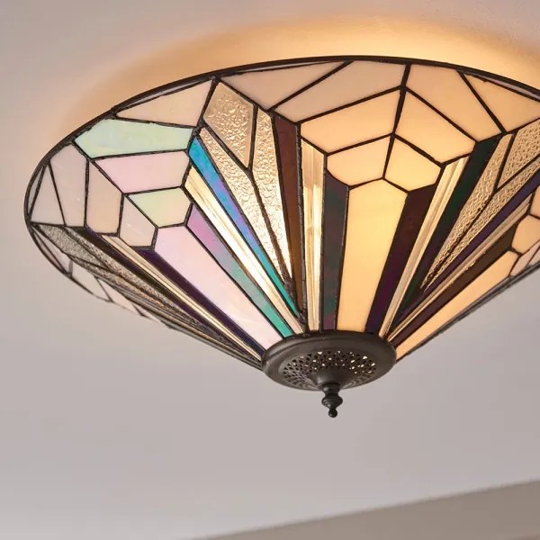 Endon 63935 - Plafonieră Tiffany ASTORIA, 2xE27/60W/230V, Ø 48 cm