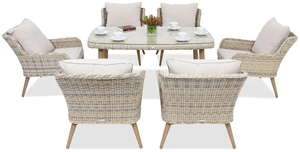 Mobilier terasă Bilbao Premium 6 Garden Point nisip