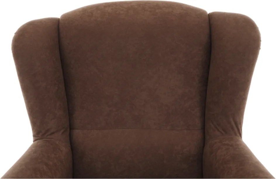 Fotoliu, textil maro, CHARLOT
