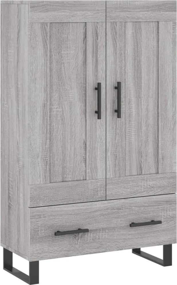 vidaXL Dulap gri Sonoma 69,5x31x115 cm, lemn prelucrat