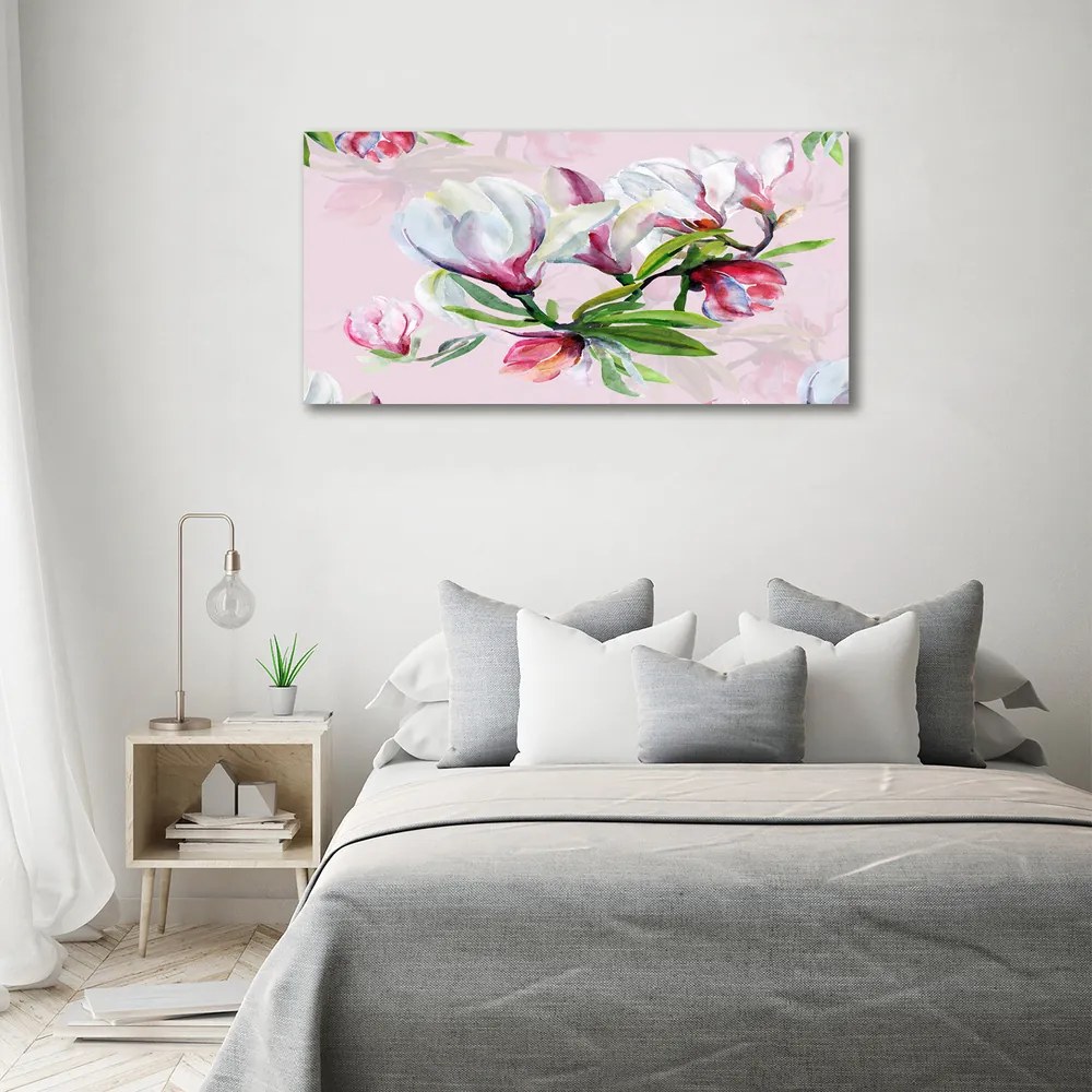 Pictură pe pânză Flori magnolia