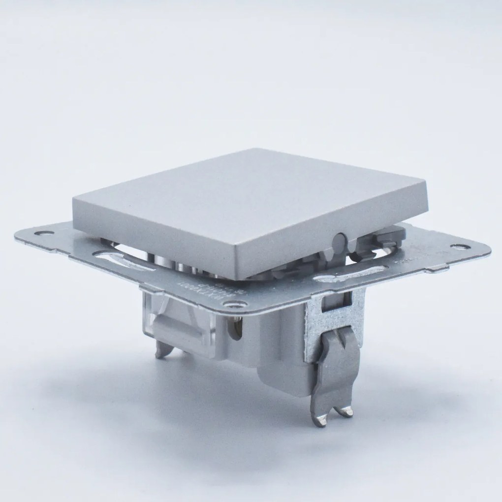 Intrerupator simplu, 10A, IP20, Argintiu, Panasonic Arkedia Slim / Karre Plus