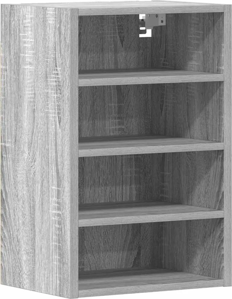 vidaXL Dulap suspendat “Riga”, gri sonoma, 40x29,5x60 cm
