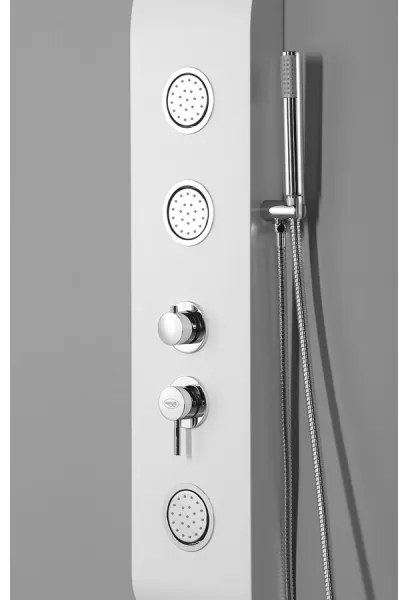 Aqualine - Panou de duș YUKI alb mat