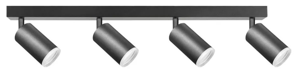 Spot LONDON 4xGU10/10W/230V negru