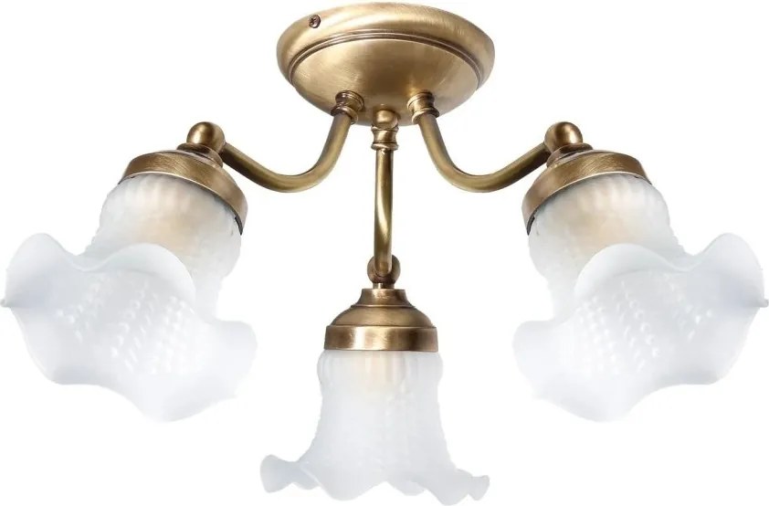 Lustra aplicata din alama design italian Glass Bell 3L