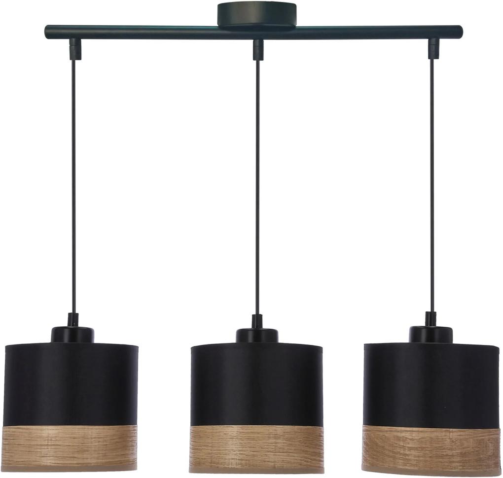 Candellux Porto lampă suspendată 3x60 W negru 33-17611