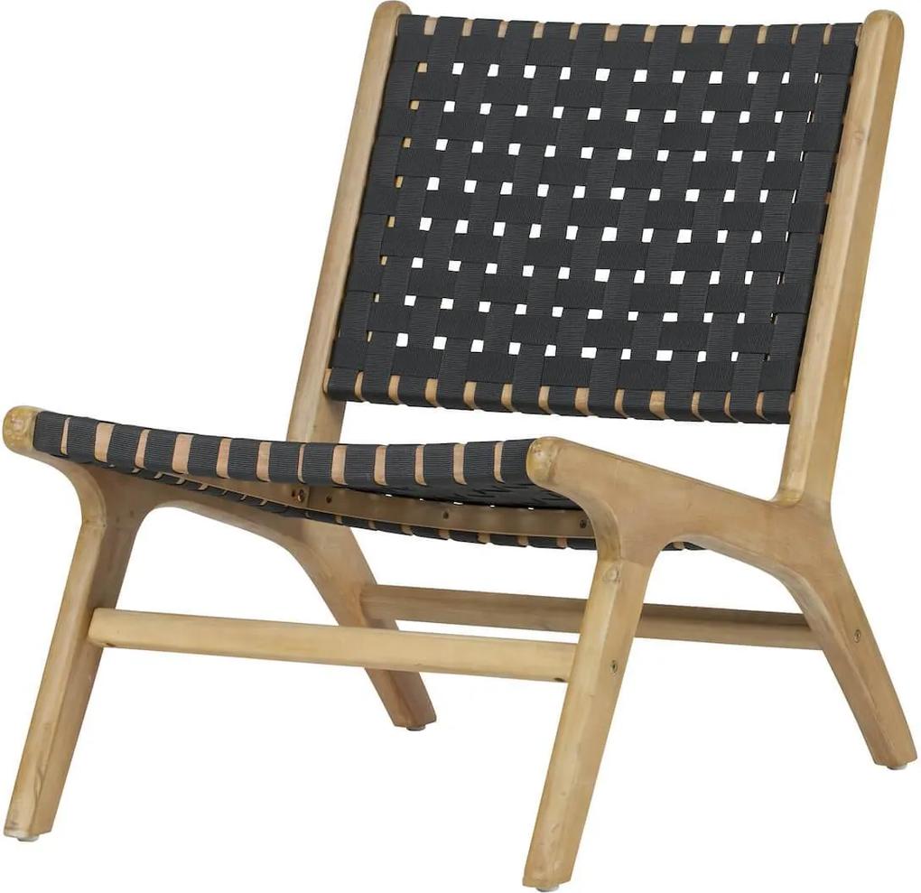 Scaun din lemn si textil gri antracit Frame Antracit Woven Chair Wood Natural | VTWONEN