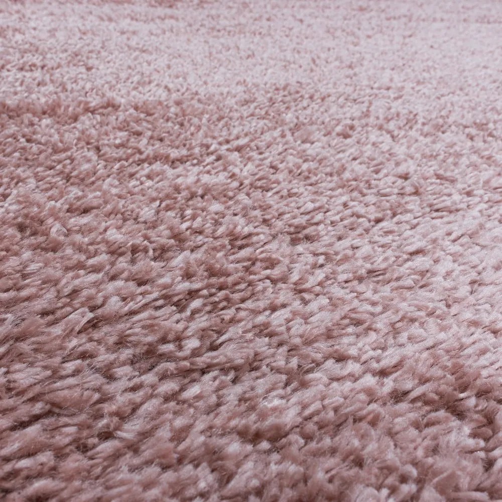 Covor roz rotund ø 200 cm Fluffy – Ayyildiz Carpets