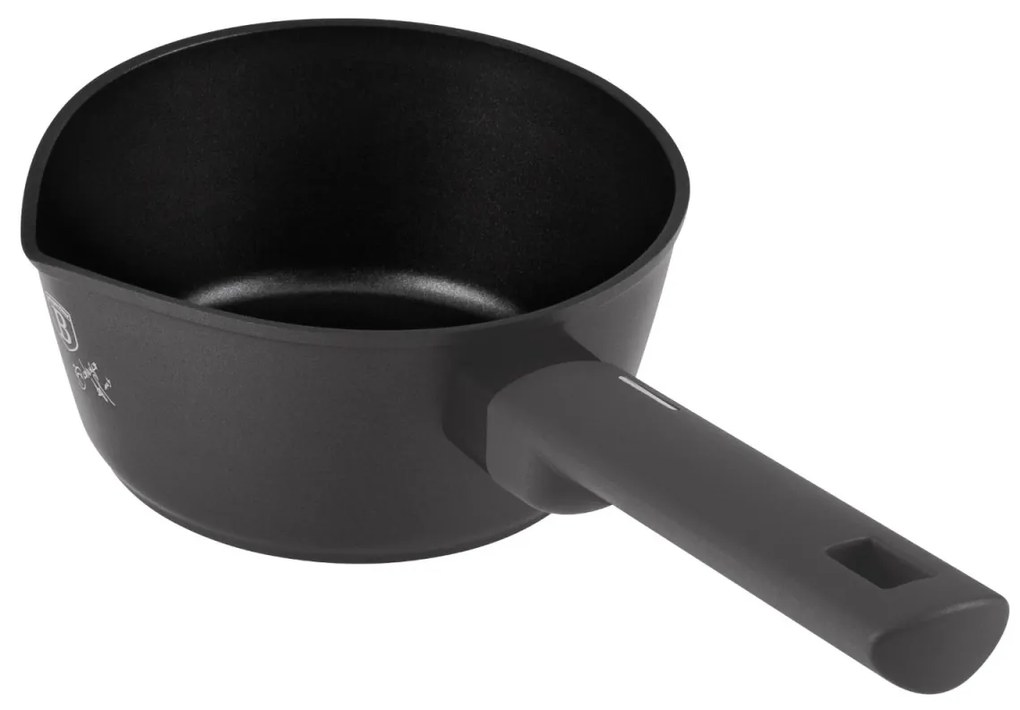 Oală pentru sos 16 cm, 1.2L – Berlinger Haus Anthracite Collection BH 8117, antiaderentă, compactă, pentru plită cu inducție