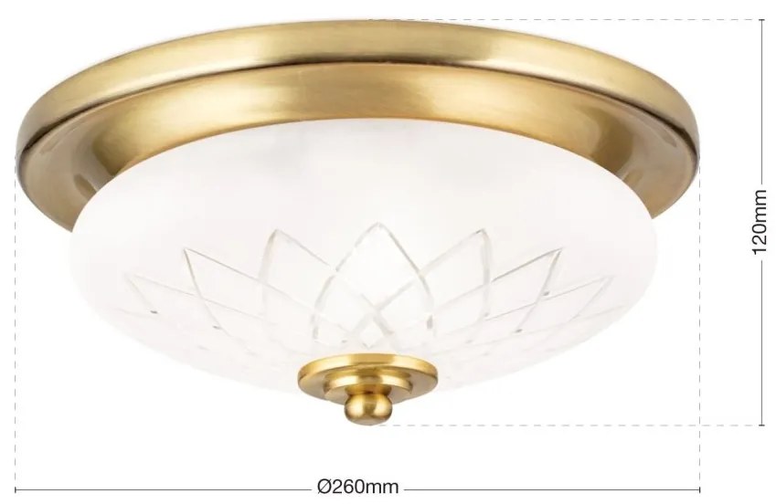 Plafoniera stil clasic PORTO D-26cm bronz