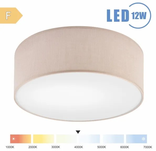 Plafonieră LED Brilagi SIRIJA LED/12W/230V d. 35 cm bej