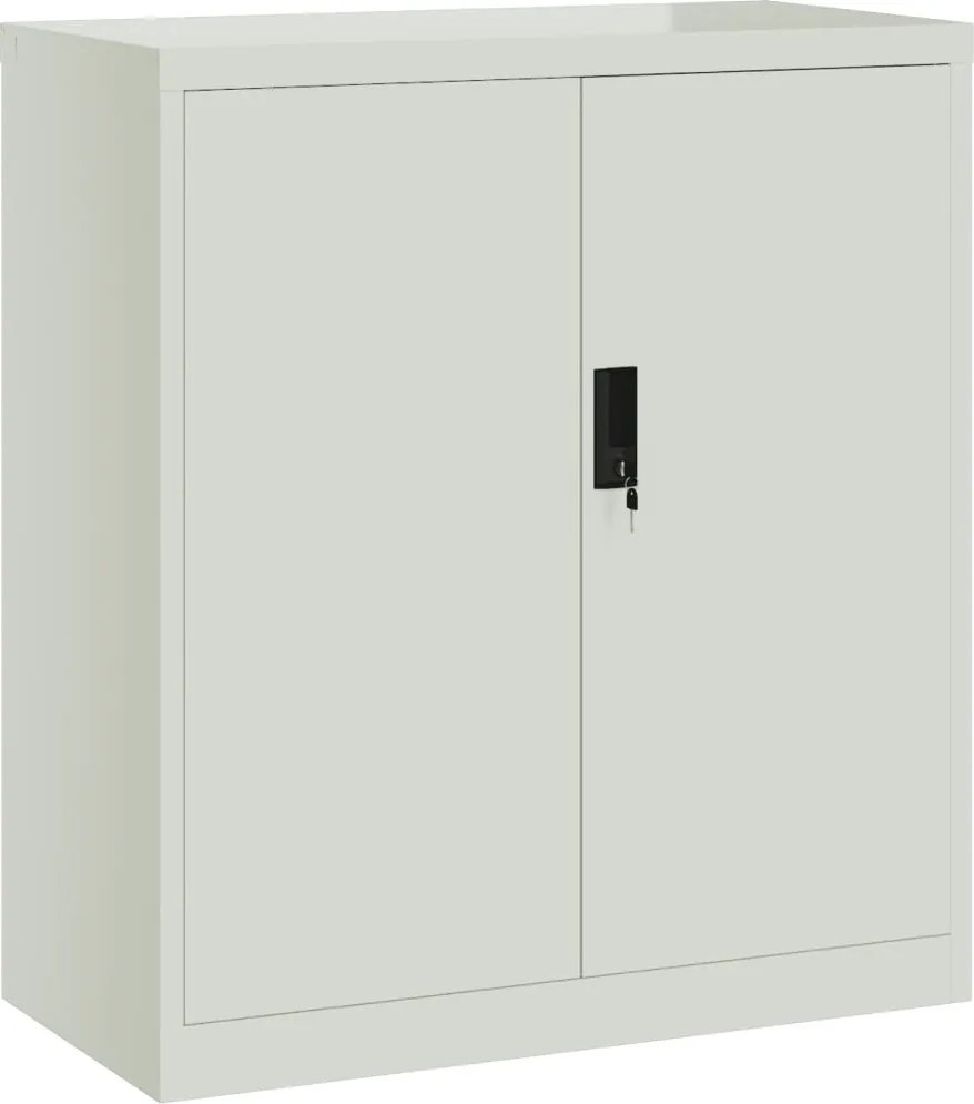 vidaXL Fișet, gri deschis, 79x40x90 cm, oțel