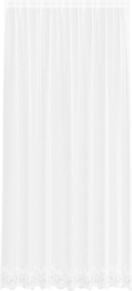 vidaXL Cortină din Dantelă cu perdele Alb 280 x 200 cm Poliester