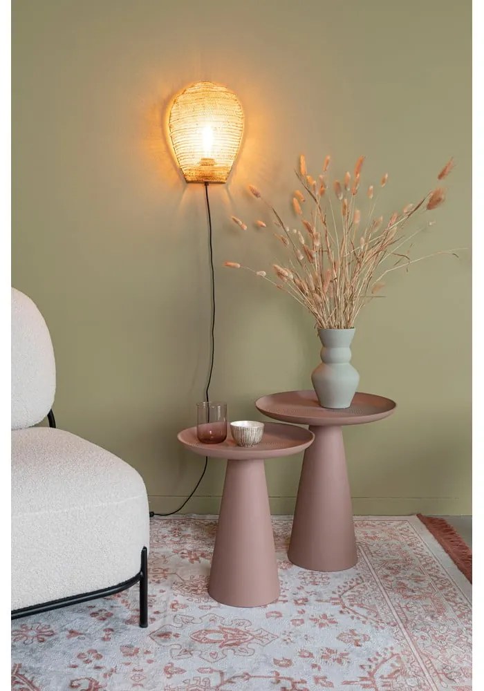 Măsuță auxiliară rotundă din metal ø 34,5 cm Ringar – White Label