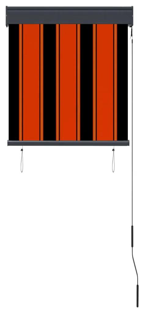 Jaluzea tip rulou de exterior, portocaliu si maro, 60 x 250 cm portocaliu si maro, 60 x 250 cm