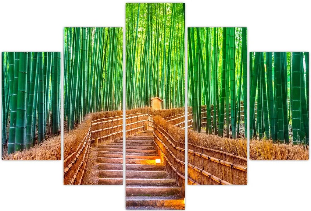 Tablou - Pădure de bambus japoneză (150x105 cm)