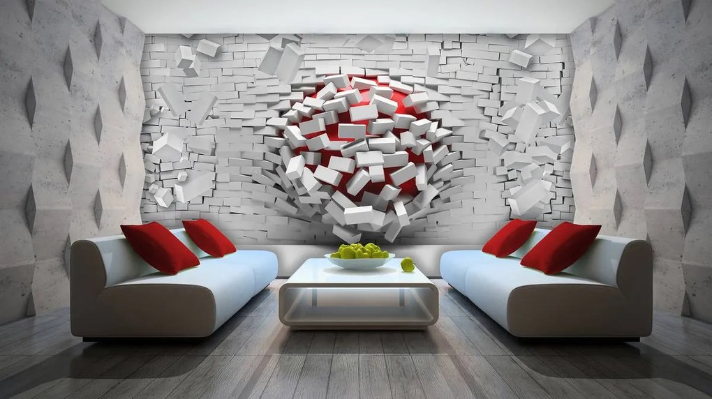 Fototapet - Wall 3D (254x184 cm)