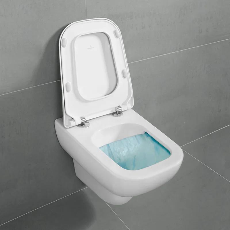 Set vas WC suspendat Villeroy &amp; Boch Joyce DirectFlush cu capac slim