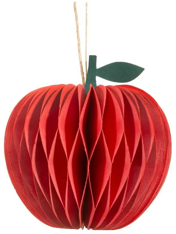 Ornament de Crăciun lucrat manual din hârtie ø 8 cm Honeycomb Apple – Sass &amp; Belle