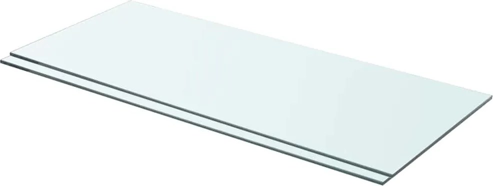 vidaXL Rafturi, 2 buc., 70 x 30 cm, panouri sticlă transparentă